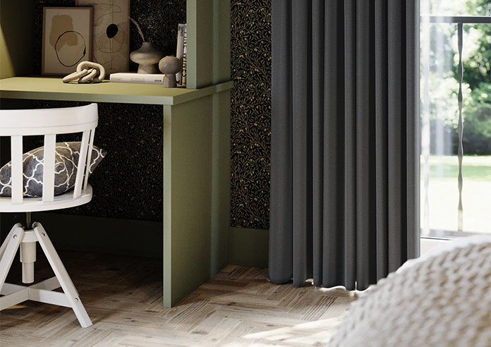 Sydney, Charcoal - Made to Measure Curtains - Image 5